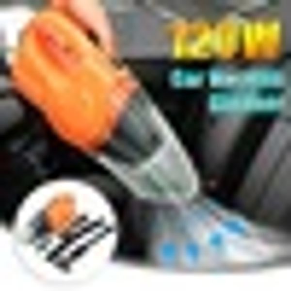 

12v 120w car vacuum cleaner wet and dry dual use auto cigarette lighter hepa filter with 16ft cord 5 meter for car home