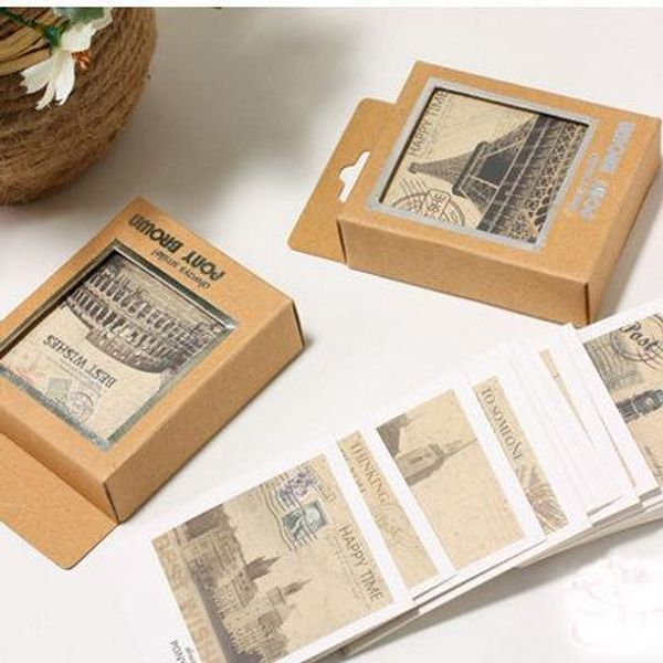 

40pcs vintage mini cards set greeting thank you blessing card message card gift stationery postcard birthday cards