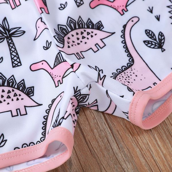 

telotuny 2020 2pcs infant ребёнки мультфильм рукавов топы шорты одежда наряды набор маленьких девочек купальники 12m-4y, White