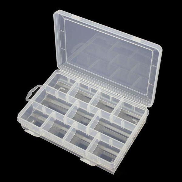 

11 grid pp storage box category box sealed bin home case office element screw kit part removable jewelry tool box