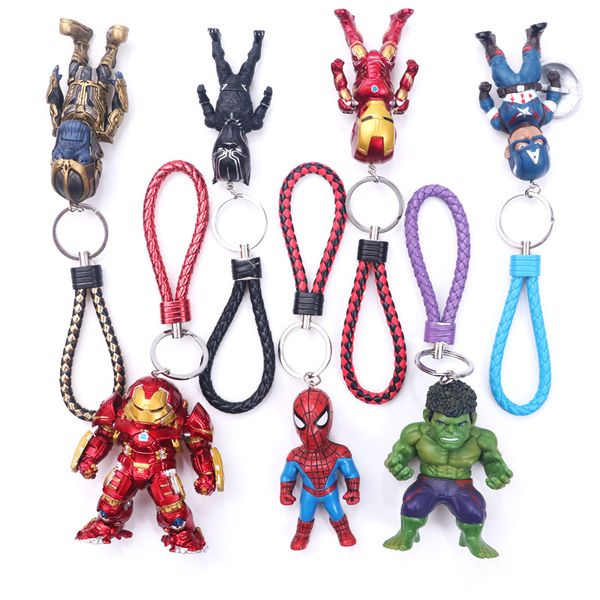 

key chain avengers: endgame justice action figures league & marvel avengers hero characters model vinyl action & toy figures