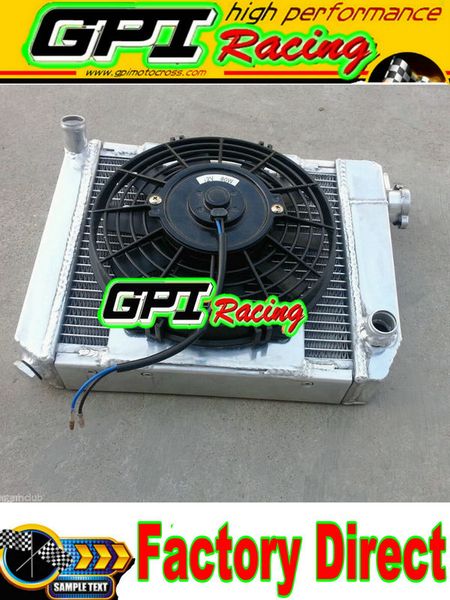 

for mini for cooper s,one,clubman,850/998/1098/1275 cc gt 59-96 aluminum radiator + fan