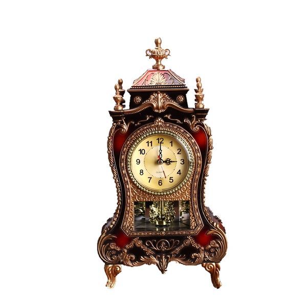 

desk retro alarm clock vintage clock classical royalty sitting room tv cabinet imperial european creative sit pendulum clocks