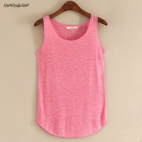 

summer spring new tank women sleeveless round neck loose singlets t shirt ladies vest drop shipping, White