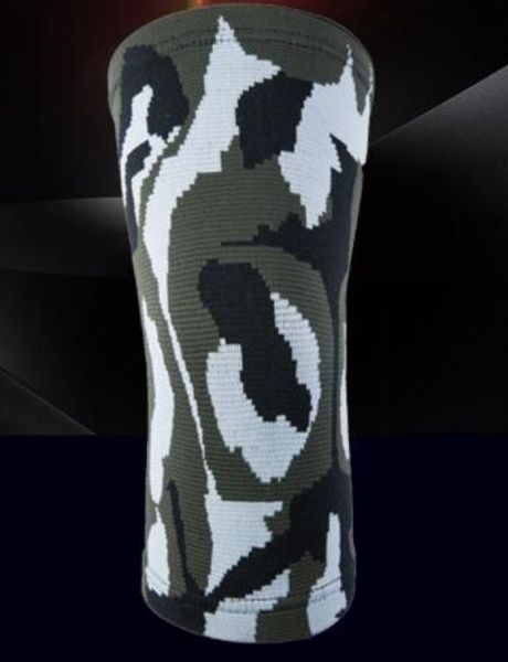 

high elastic nylon camouflage breathable sweat wicking warm basketball elbow protector badminton cycling training safety fitness cheap, Black;red