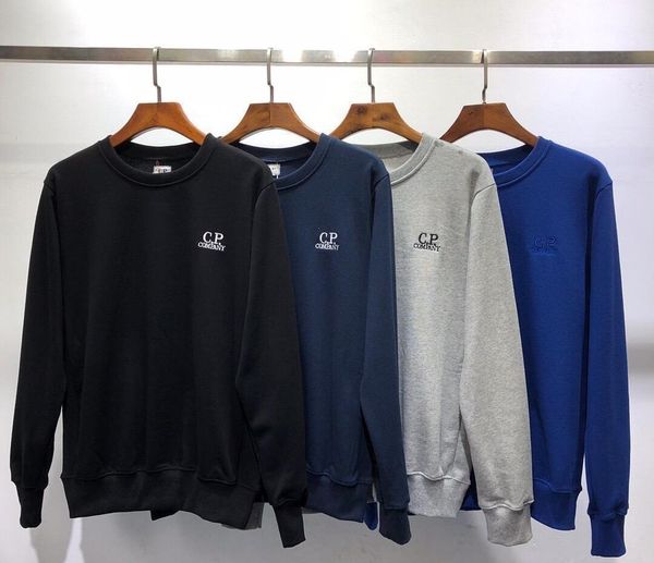 

c.p.company new brand designer men s stone round neck sweater island cotton casual comfort sweater color complete size complete luxury76, Black