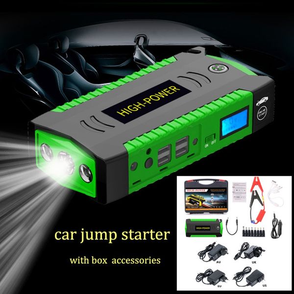 

waterproof multifunction car jump starter 82800mah 12v 4usb 600a portable car battery charger power bank start device
