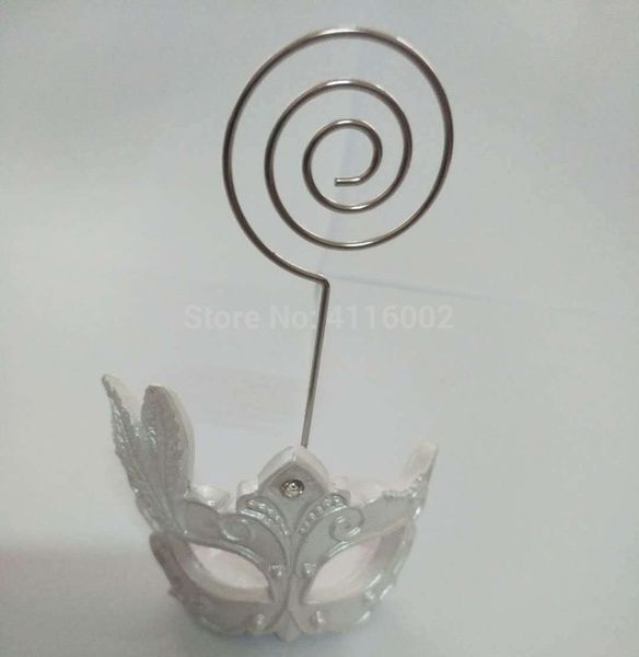 Mardi Gras Masked Theme Place Card Holder Wedding Favors Table