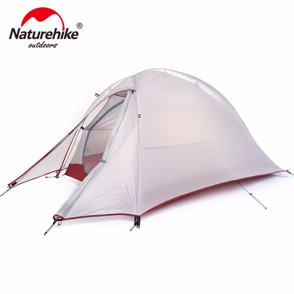 

naturehike single person tent double layer tent waterproof dome tents outdoor camping 4 seasons tents with 1 person floor mat