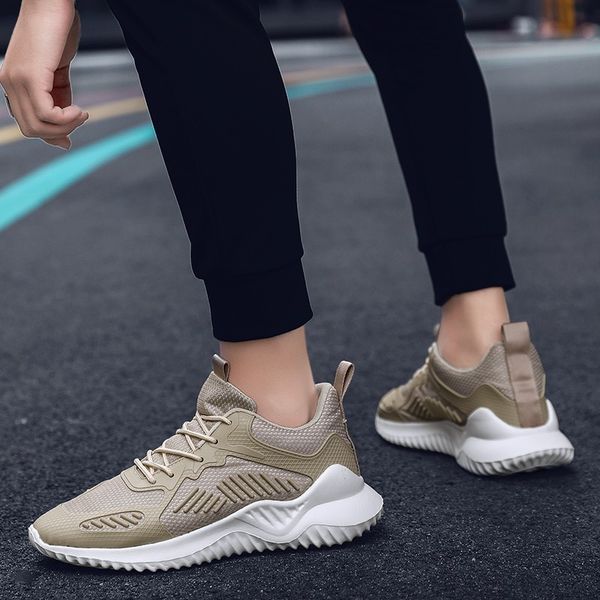 

nice new simple men shoes male casual shoes breathable flat sneakers zapatos hombre fashion large size 38-56, Black
