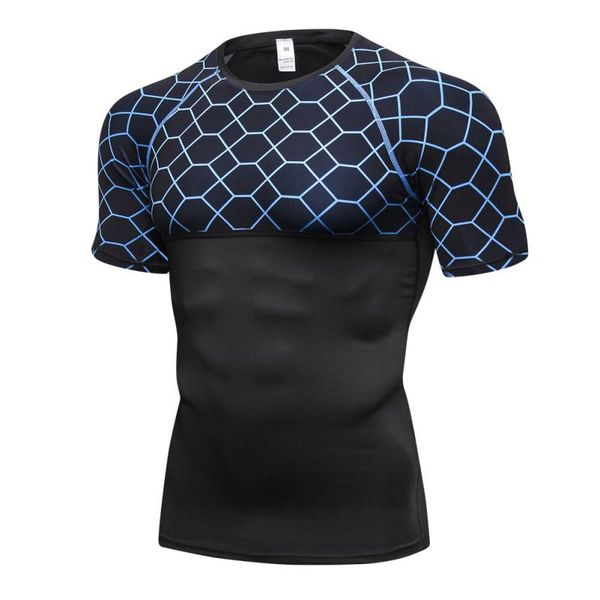 

men women sport shirt fitness running training t shirts breathable quick dry tshirt outdoor gym jogging sportswear, Black;blue