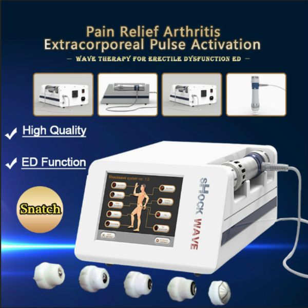 

factory direct sales ed physical therapy pain release shock wave knee pain massager machine/new digital hand piece shock wave machine