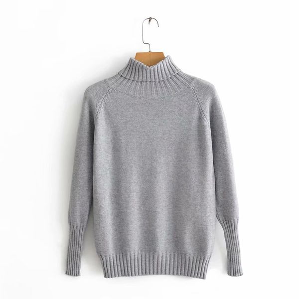 

juliet 38-9110 european and american fashion turtleneck, White;black