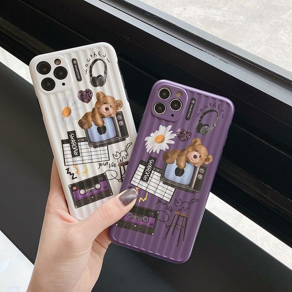 

магистральная медвежонок телефон чехлы для iphone 11 pro высокого качества iphone x xs 11 pro max case iphone случаев