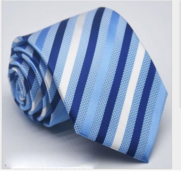 

2019 new men's tie 1200 pins 8cm high density tie dress british and korean version, Blue;purple