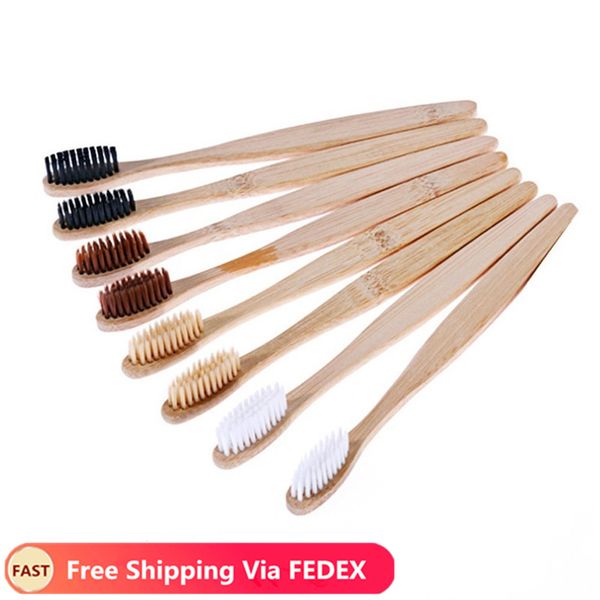 

зубная щетка натурального бамбука ручки радуга отбеливание мягкая щетина bamboo зубная щетка экологичные зубов зубы щетки уход за полостью р