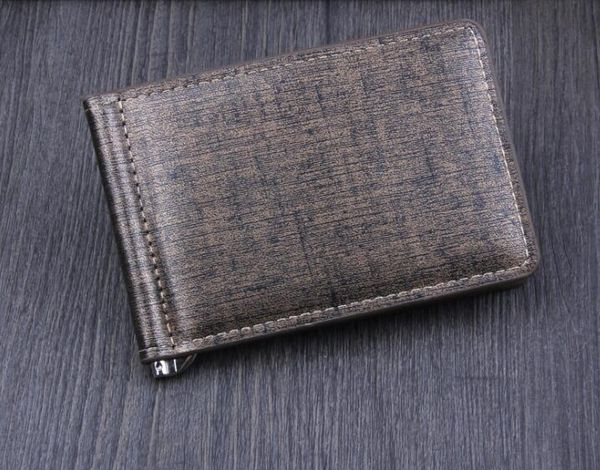 

men pu brief dollar clip wallet gold grey blue, Red;black