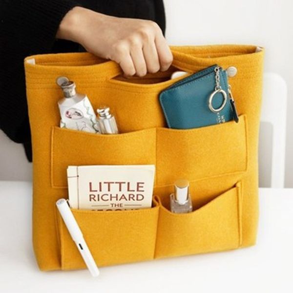 

liner bag felt handbag women bag felt liner finishing cosmetic portable storage bag