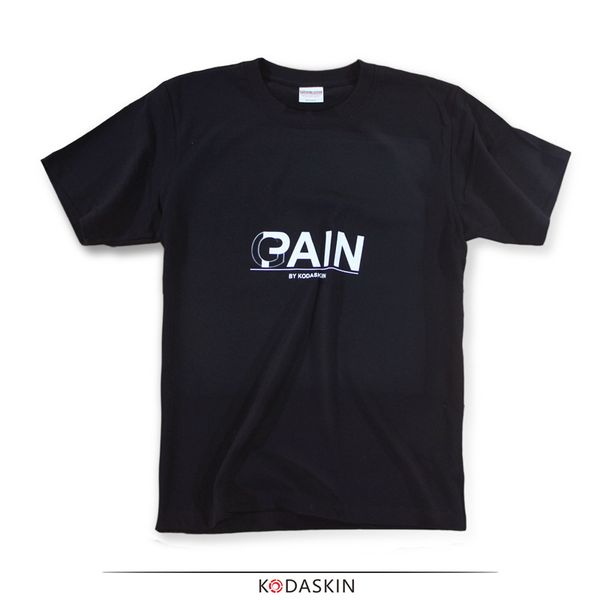 

kodaskin 2018 male loose round neck half-sleeved wind rrinting fashion summer for pain shirt