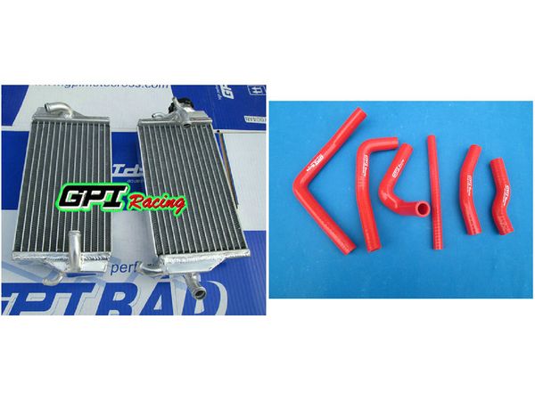

gpi rl алюминиевый радиатор + красный шланг cr250 cr250r cr 250r 2000 2001 00 01