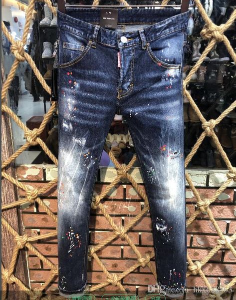 

summer 2019 wholesale men's jeans, european denim production of good quality men's wear welcome to #7775, Blue