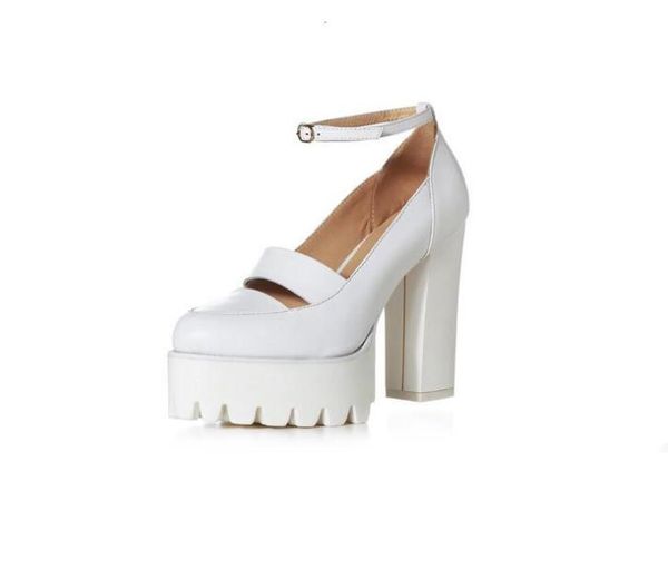 

ebullient2020 подлинная кожа джихуди одно слово принести острый водонепроницаемый платформа грубая с одной обуви womansandals обувь сапоги с, Black