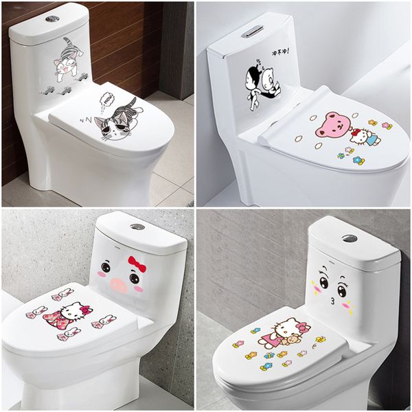 

pvc waterproof toilet stickers creative personality funny toilet adornment toilet bathroom tile stickers