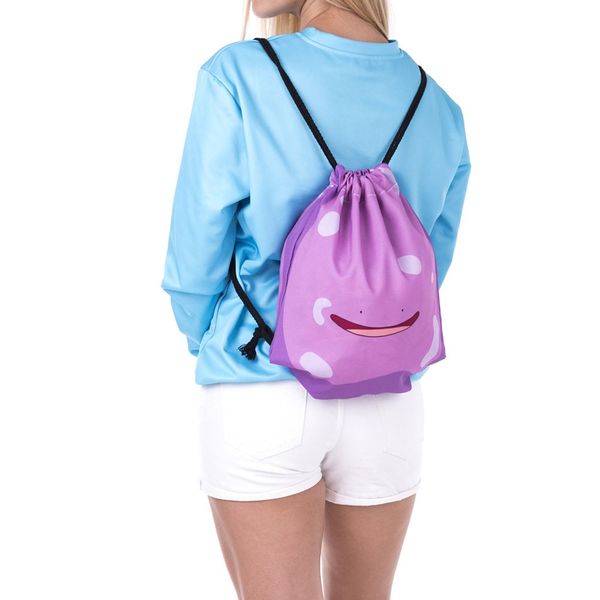 

non-woven bags drawstring women bag 3d digital print bouquet pocket backpack