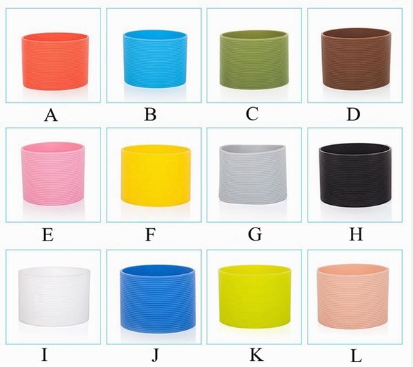 

reusable silicone sleeves for mugs multi size ceramic cup sleeve stripes vertical grain cover heat cold insulation support