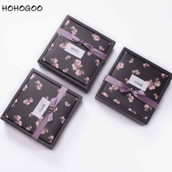 

hohogoo 25pcs/lot flower pattern gifts wedding favor boxes baby shower candy boxes birthday party gift box