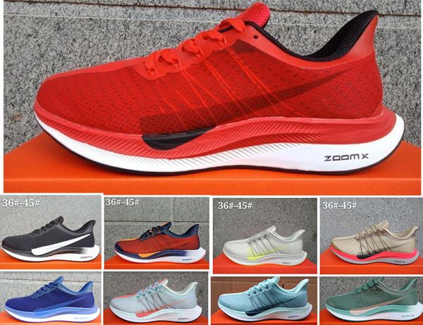 

2019 новый зум Pegasus 35 Turbo Barely Grey Hot Punch Черно-белые кроссовки Мужчины Женщины React 35X fly Ai