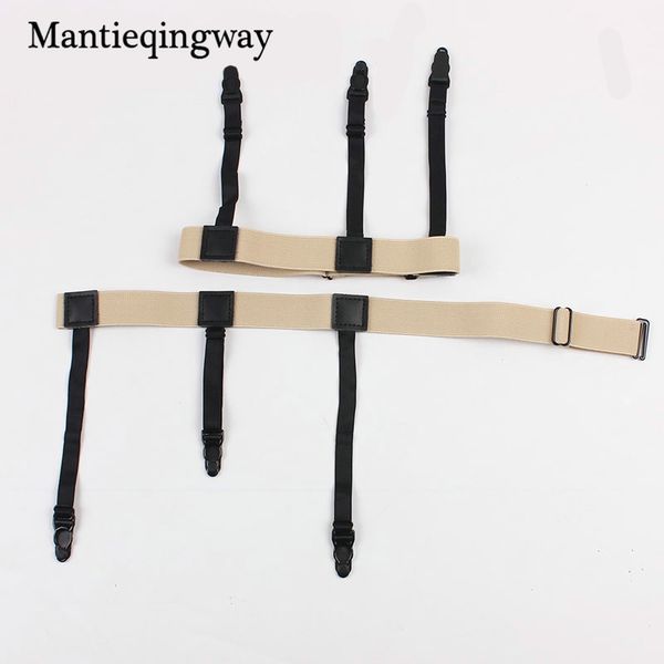 

2019 fashion shirt suspenders holder gentleman stays leg braces for shirts belt stirrup style accessories garter, Black;white