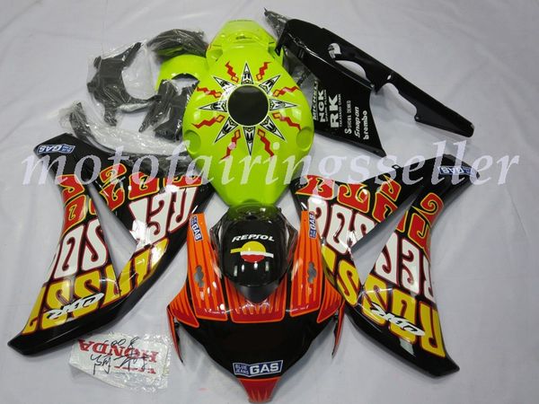 

oem quality new abs full fairings kits fit for honda cbr1000rr (2008 2009 2010 2011) cbr1000rr 08 09 10 11bodywork set orange black green