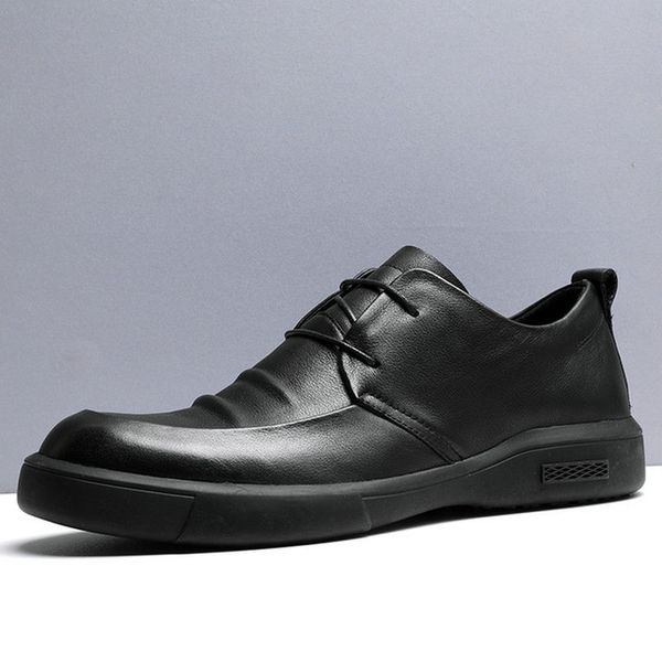

men fashion dress shoes wedding working office pointed business leather oxford shoes d12-45, Black