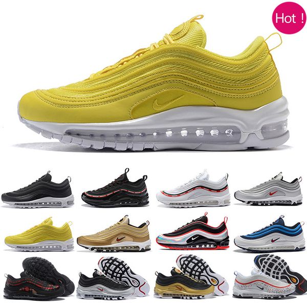 

2018 casual tripel white metallic gold silver bullet white 3m premium running shoes men women sneakers with gift q63cr