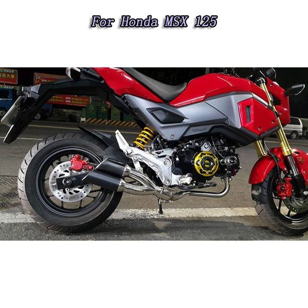 

2019 new msx 125 motorcycle exhaust muffler connect pipe with db killer for msx125 2012-2014 year escape moto
