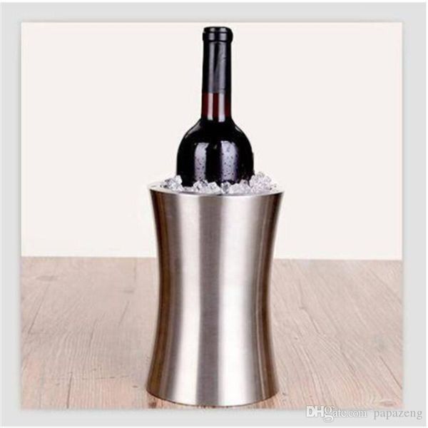 

wholesalels wine champagne bucket waist stainless steel ice buckets and coolers barware