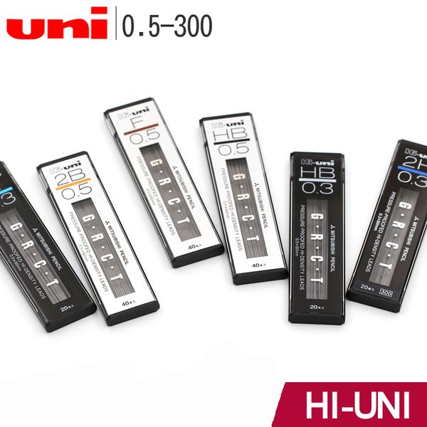 

1pcs uni hi-uni mechanical pencil leads 05-300 smooth refills are not easy to break core 0.3|0.5mm 2b/hb multi-spec, Blue;orange