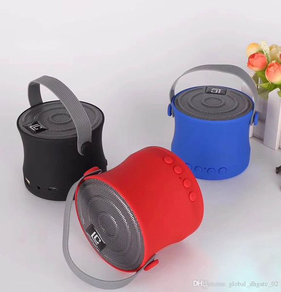 

portable mini bluetooth speaker steel mesh wireless smart hands speaker with fm radio support for smart phone