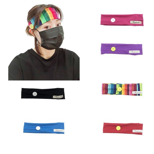 

новая мода женщина маски повязка красочного спорт gym hood группы волос с помощью кнопки носимой маски уха защитных потов поглощающего bands, Slivery;white