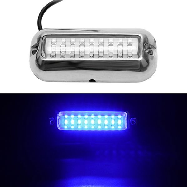 

universal 3.5inch 12v led 27 led marine stainless steel under water pontoon waterproof boat transom light blue light