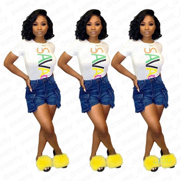 

women clothes fashion summer letter printed short sleeved t-shirts casual pullover t-shirts skateboard hip hop streetwear d42006, White