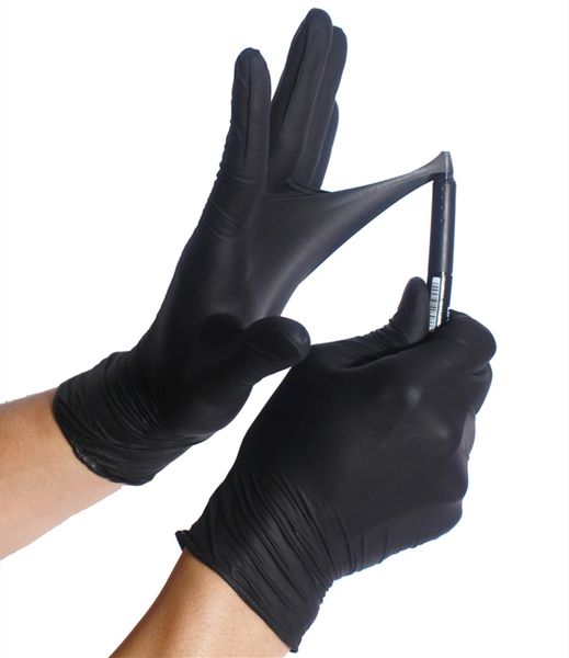 

100pcs disposable gloves black blue cleaning gloves for household garden home kitchen five fingers protective gloves in stock dhl to usa