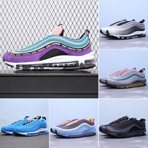 

97s trainers for women and men three black and white evergreen olive-bred fashion trainers 36-46