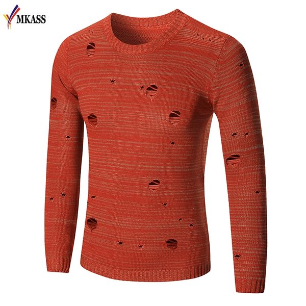 

2017 casual slim fit sweater men classic black scratches pullover men solid color o-neck pull homme, White;black