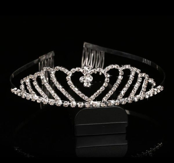

bridal jewelry wedding water drill hair accessories crown rhinestone crown, Silver
