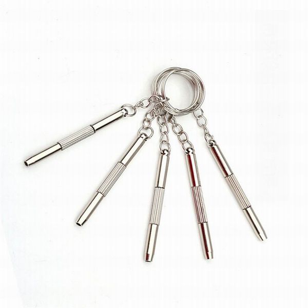 

Portable 3 in1 mobile phone eyegla watch mini crewdriver kit multifunction keyring repair kit home practical repair tool