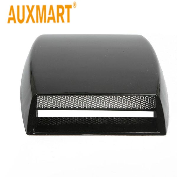 

auxmart black abs plastic air flow cover hood for most vehicles with engine hood air flow intake