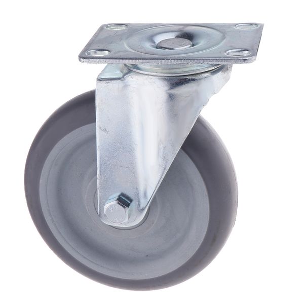 

5-inch swivel caster wheel rubber base plate bearing trolley caster