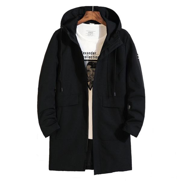 

big size new 8xl 7xl 6xl plus size casual jackets autumn lengthen coat men sportswear mens fashionable jacket, Black;brown